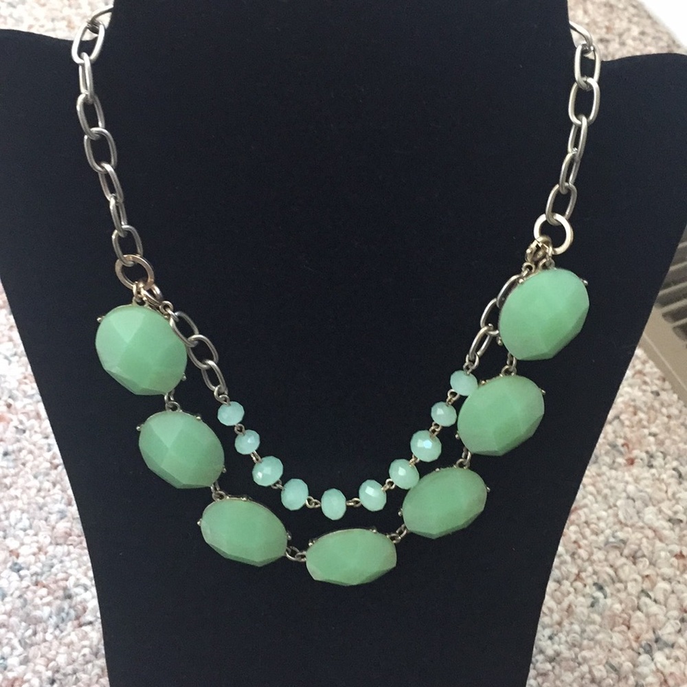 Jade color Premier Designs Necklace